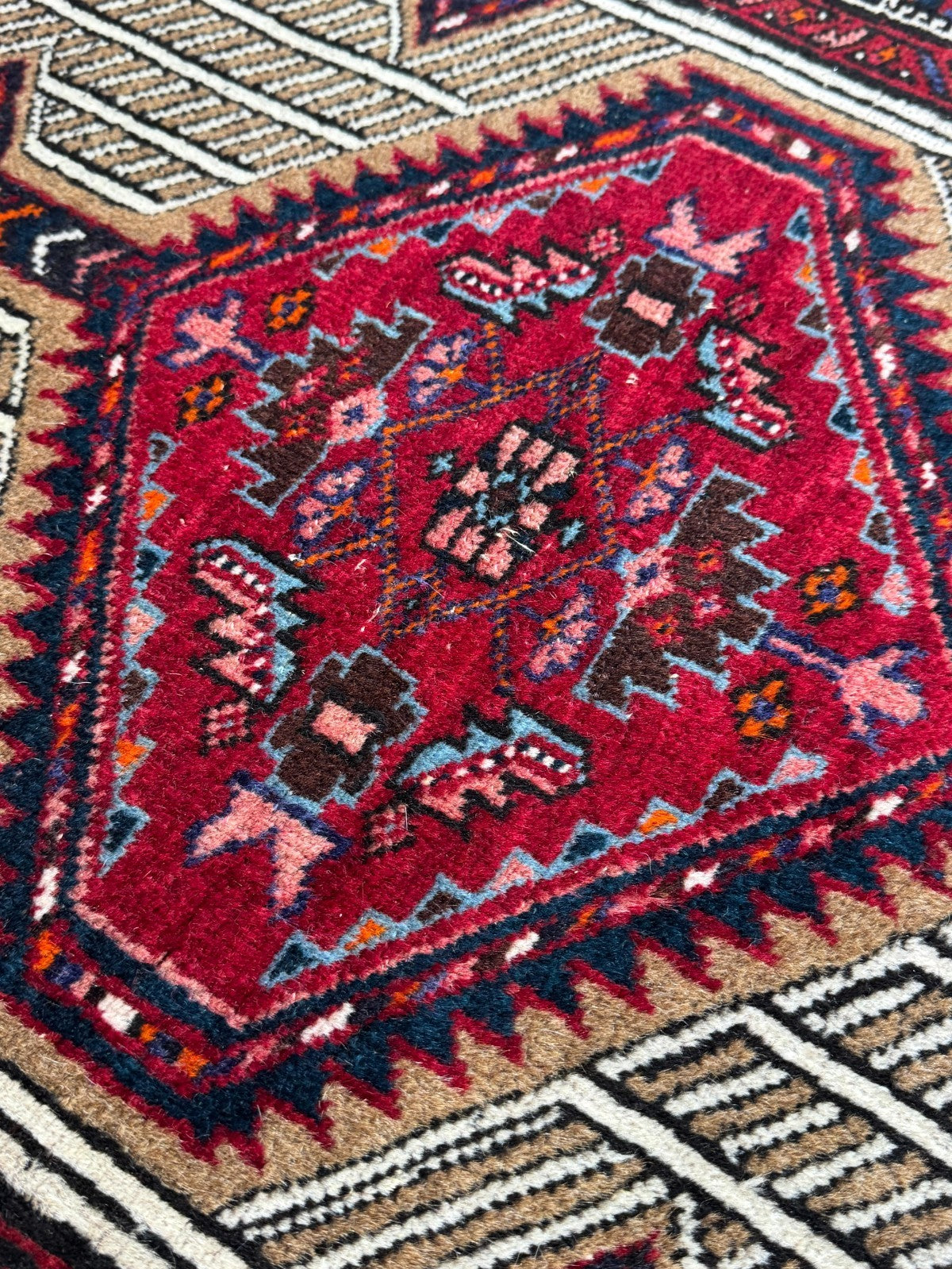 Schiraz GEREINIGT Orientteppich Perserteppich Teppich 155cmx95cm G0194