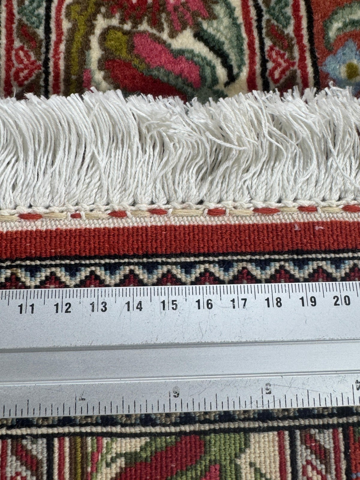 Feiner Täbriz GEREINIGT Orientteppich Perserteppich Teppich 150cmx53cm G0189