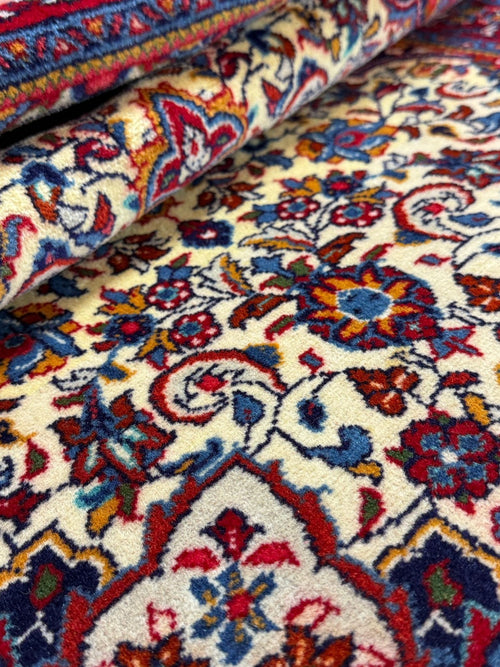 Blumen Sarukh GEREINIGT Orientteppich Perserteppich 129 cm x 70 cm 26-CG1007