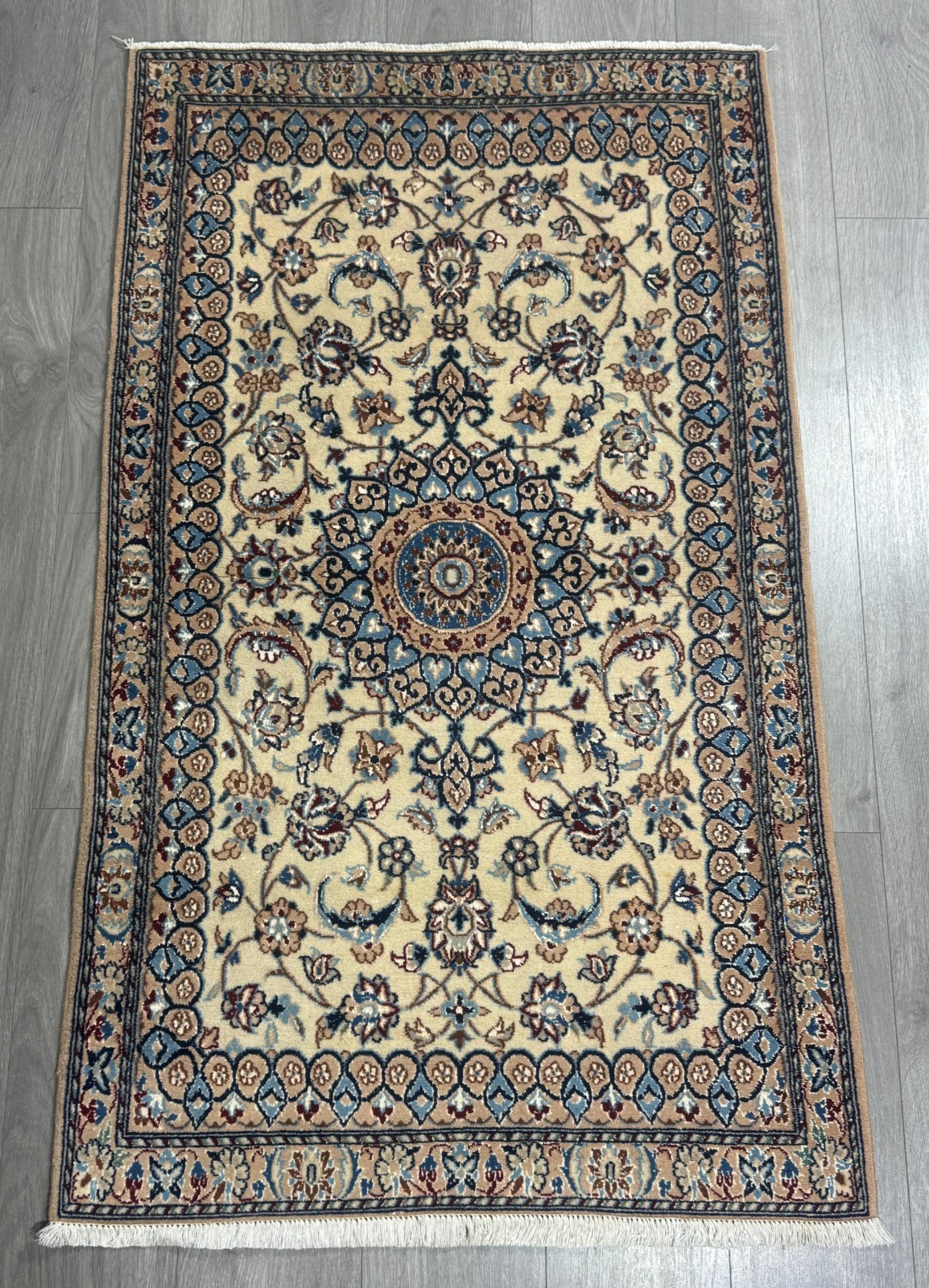 Nain Fein GEREINIGT Orientteppich Perserteppich Teppich 144cmx87cm G0185