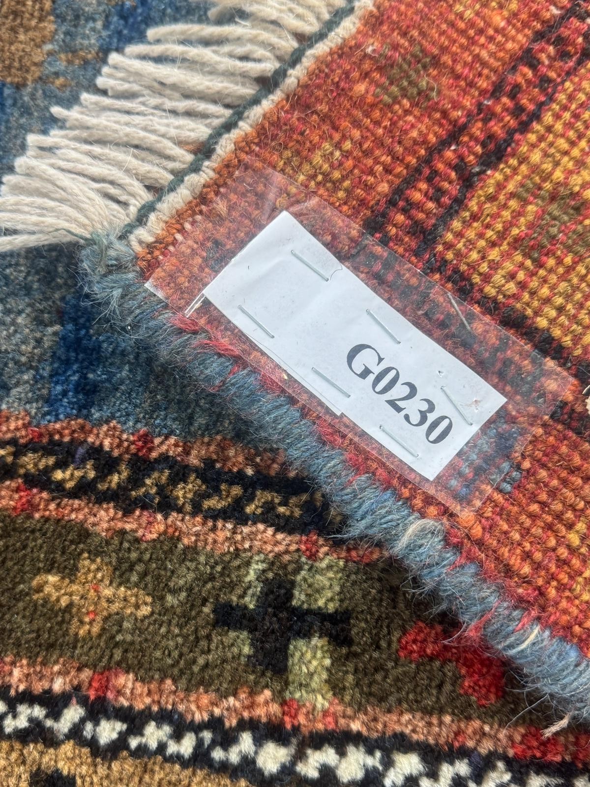 Schöner Gabbeh GEREINIGT Orientteppich Perserteppich Teppich 201cm x 185cm G0230