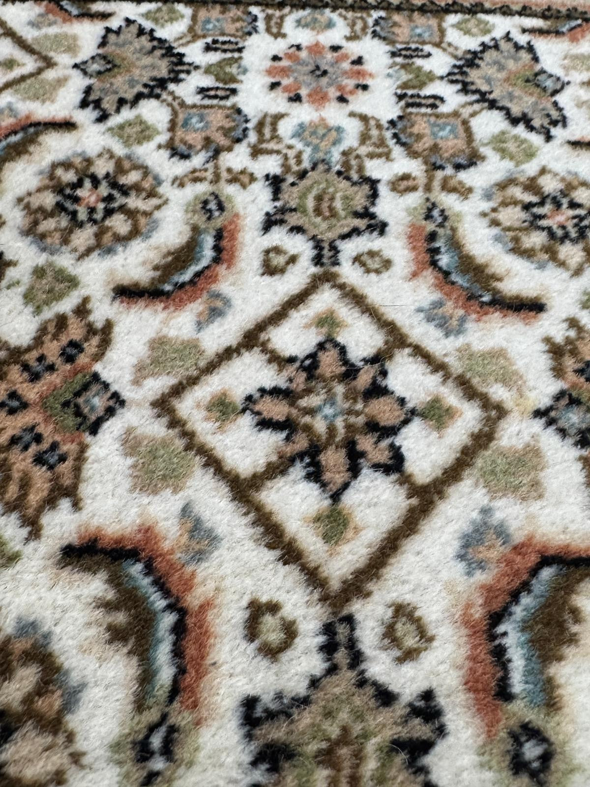 Herati GEREINIGT Orientteppich Perserteppich Teppich 91 cm x 61 cm CG0051