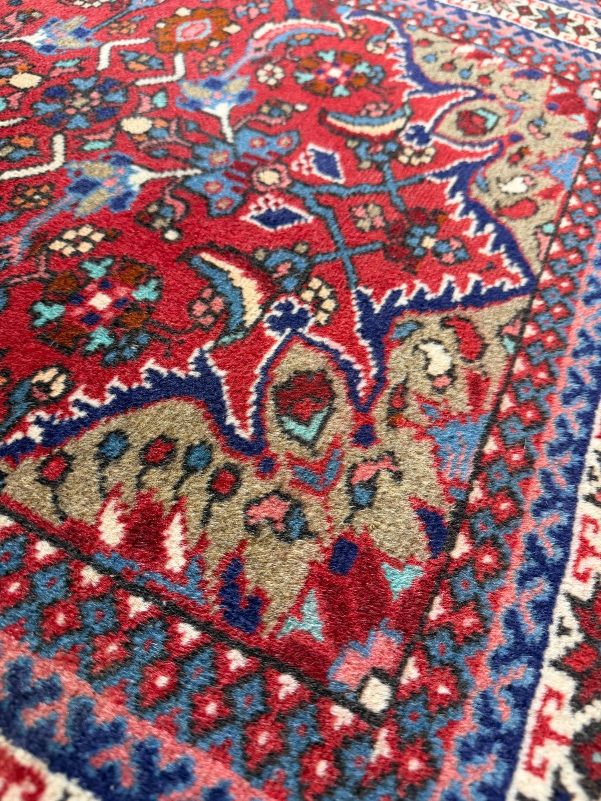 Vintage Sarukh GEREINIGT Orientteppich Perserteppich 191 cm x 83  cm G0272