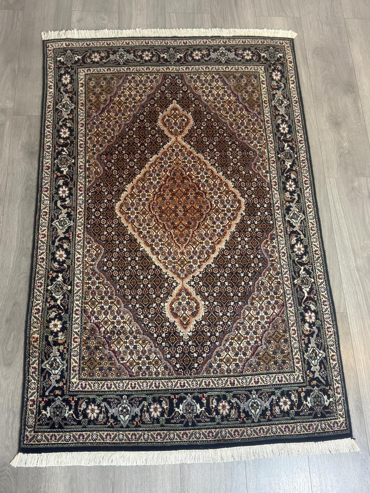 Täbriz Mahi GEREINIGT Orientteppich Perserteppich Teppich 157cm x 100cm G0223