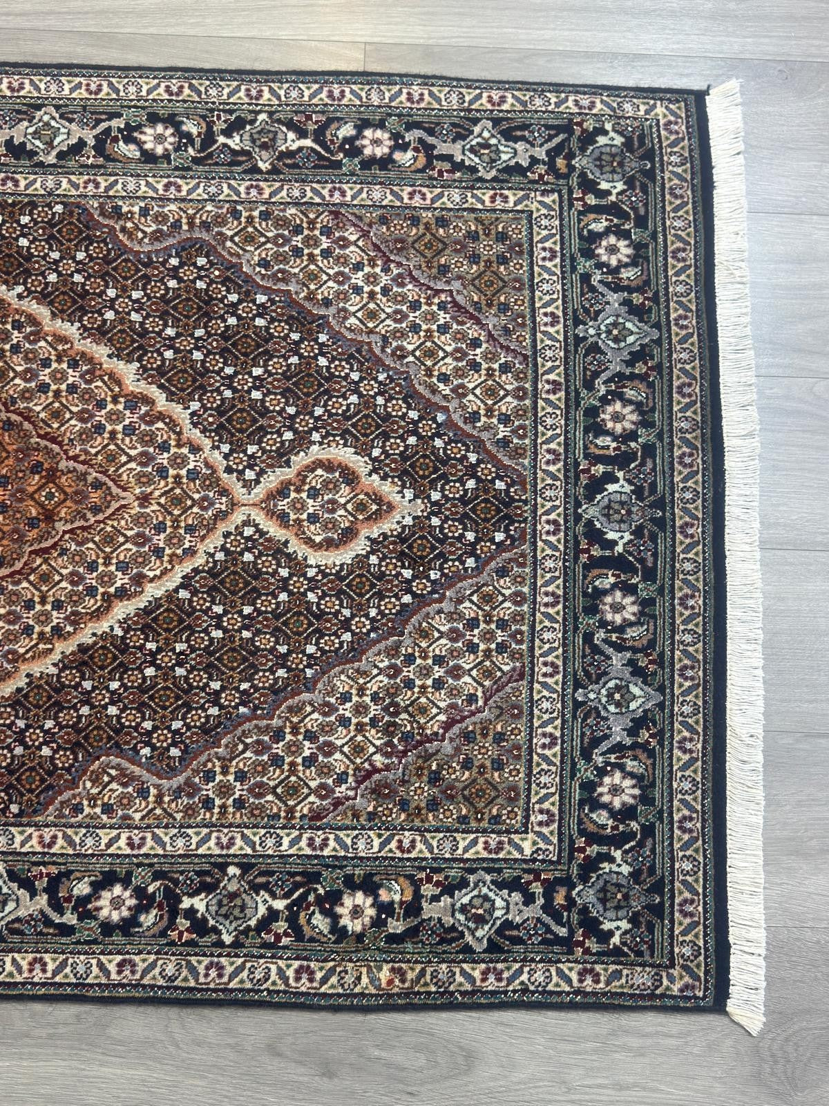 Täbriz Mahi GEREINIGT Orientteppich Perserteppich Teppich 157cm x 100cm G0223