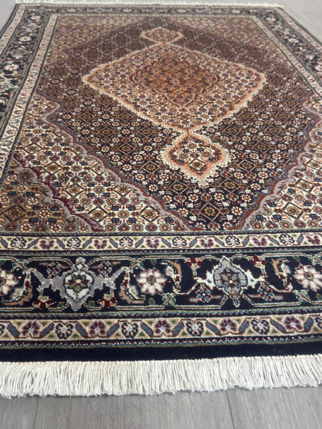 Täbriz Mahi GEREINIGT Orientteppich Perserteppich Teppich 157cm x 100cm G0223