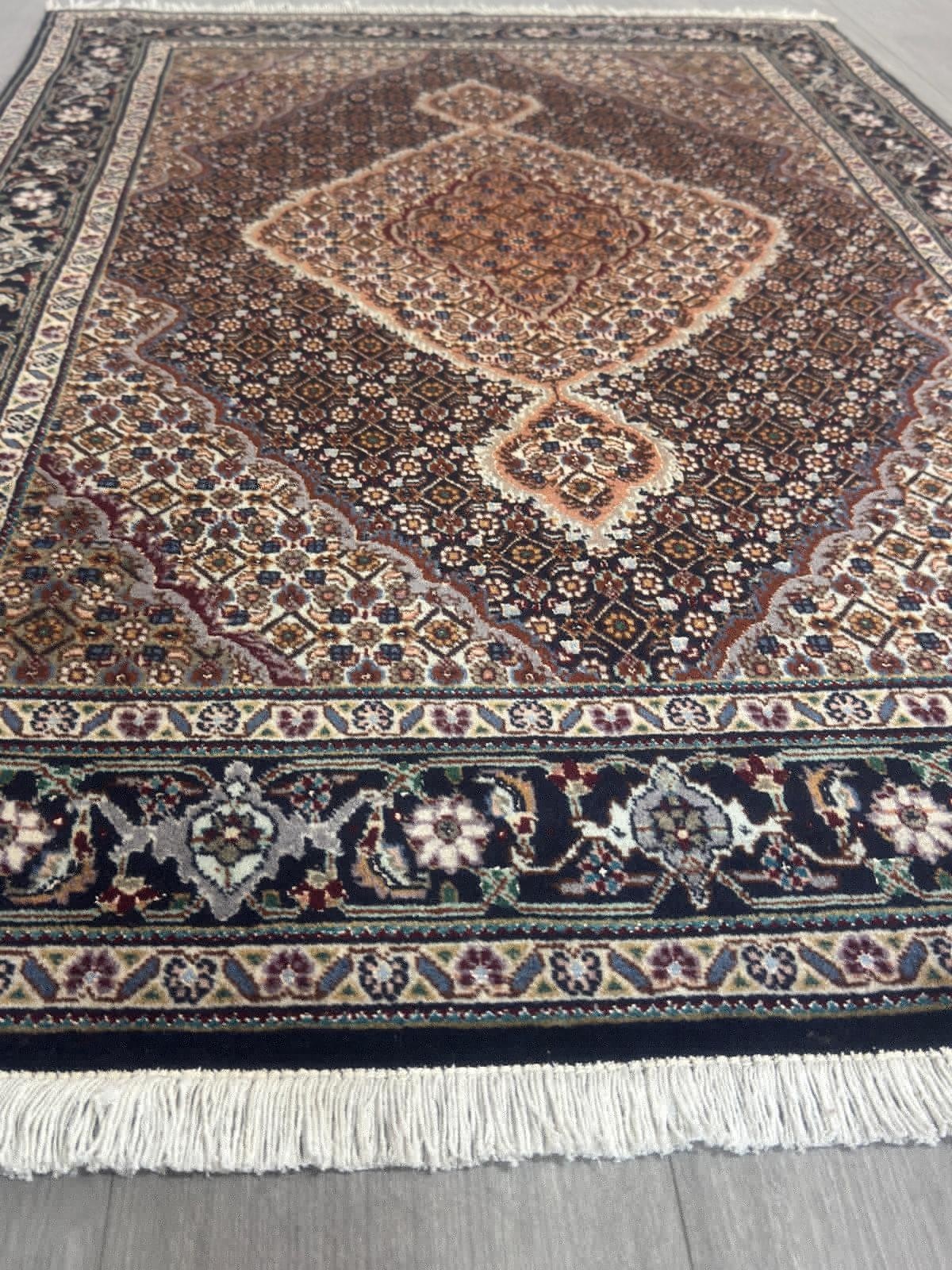 Täbriz Mahi GEREINIGT Orientteppich Perserteppich Teppich 157cm x 100cm G0223