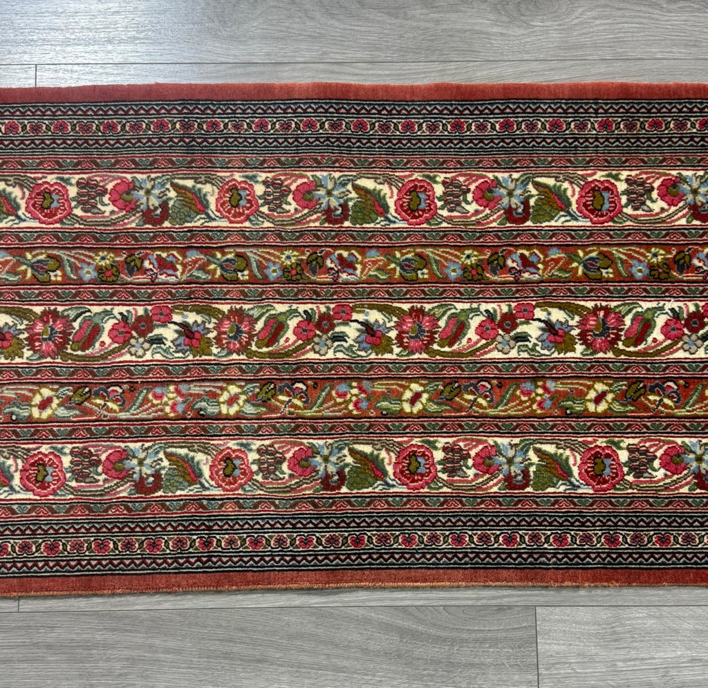 Feiner Täbriz GEREINIGT Orientteppich Perserteppich Teppich 150cmx53cm G0189