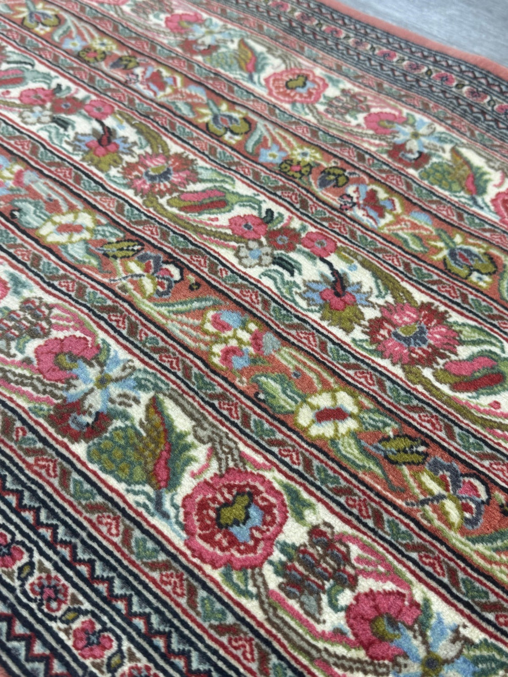 Feiner Täbriz GEREINIGT Orientteppich Perserteppich Teppich 150cmx53cm G0189