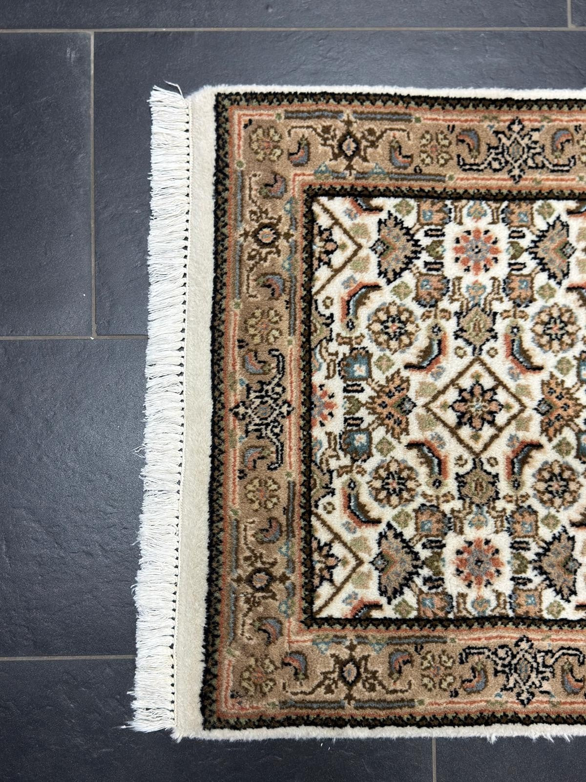 Herati GEREINIGT Orientteppich Perserteppich Teppich 91 cm x 61 cm CG0051