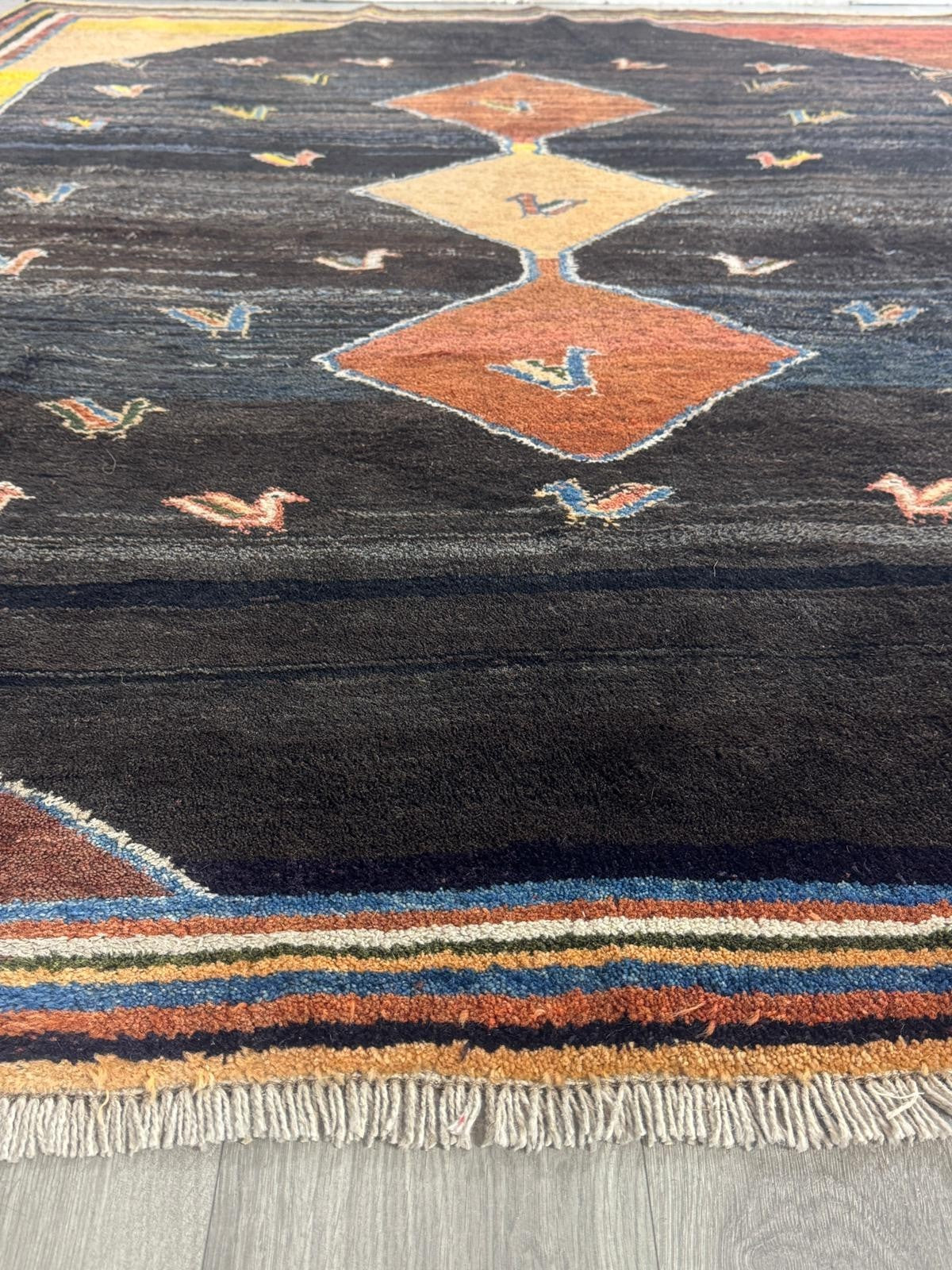 Schöner Gabbeh Orientteppich Perserteppich Teppich 279 cm x 228 cm 60083