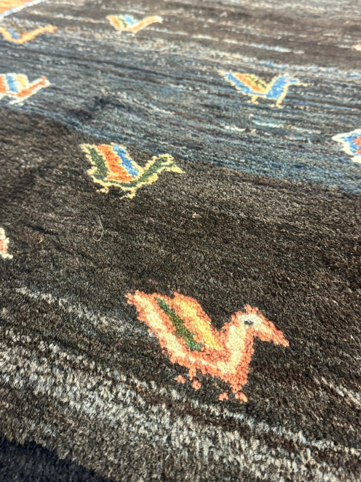 Schöner Gabbeh Orientteppich Perserteppich Teppich 279 cm x 228 cm 60083