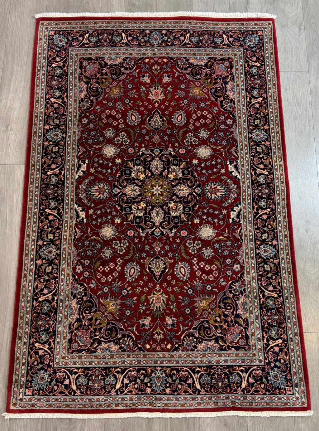 Schöner Ghom GEREINIGT  193cmx124cm Orientteppich Perserteppich Teppich G0276