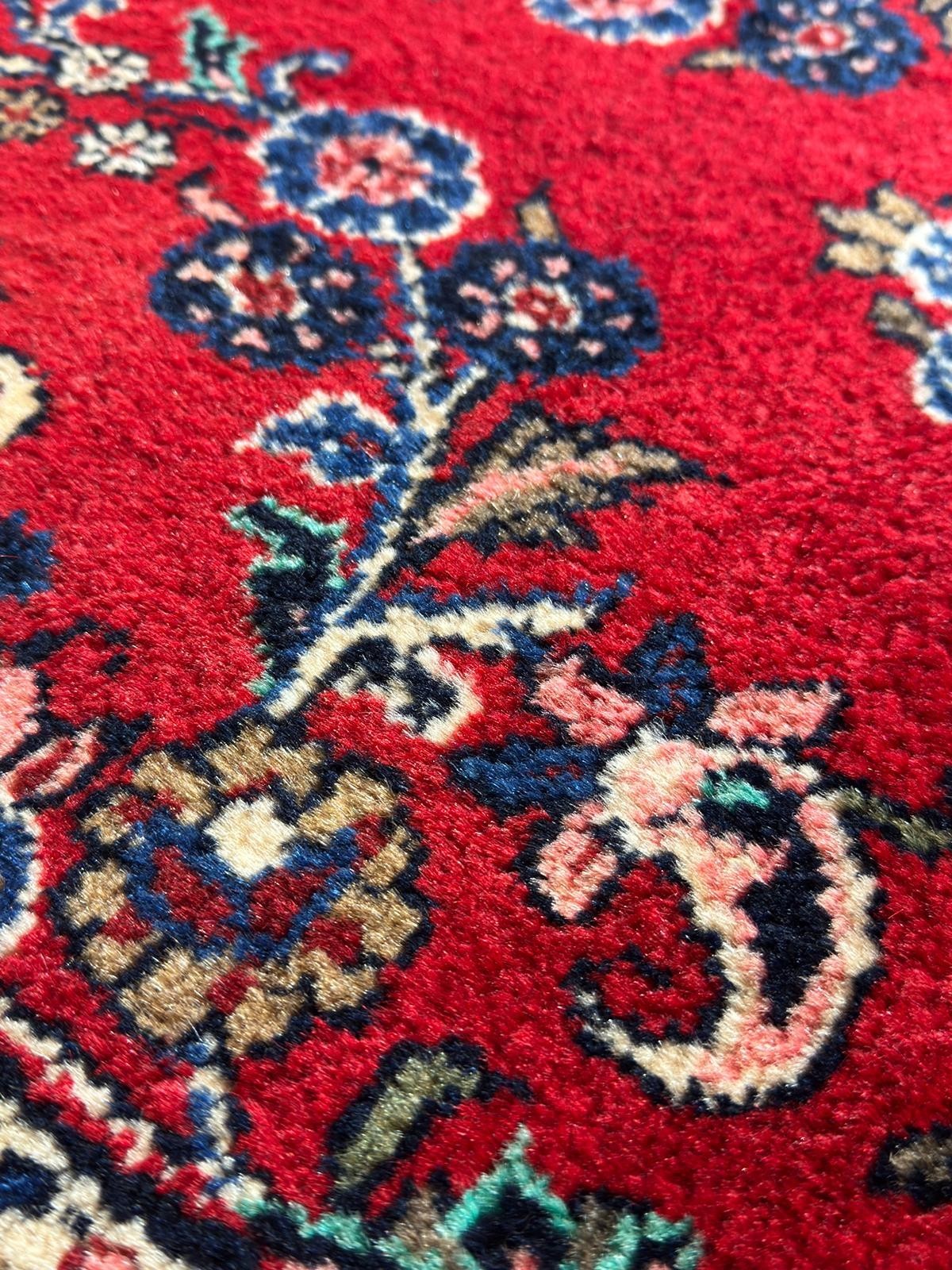 Vintage Saruk GEREINIGT Orientteppich Perserteppich 428 cm x 87  cm G0309