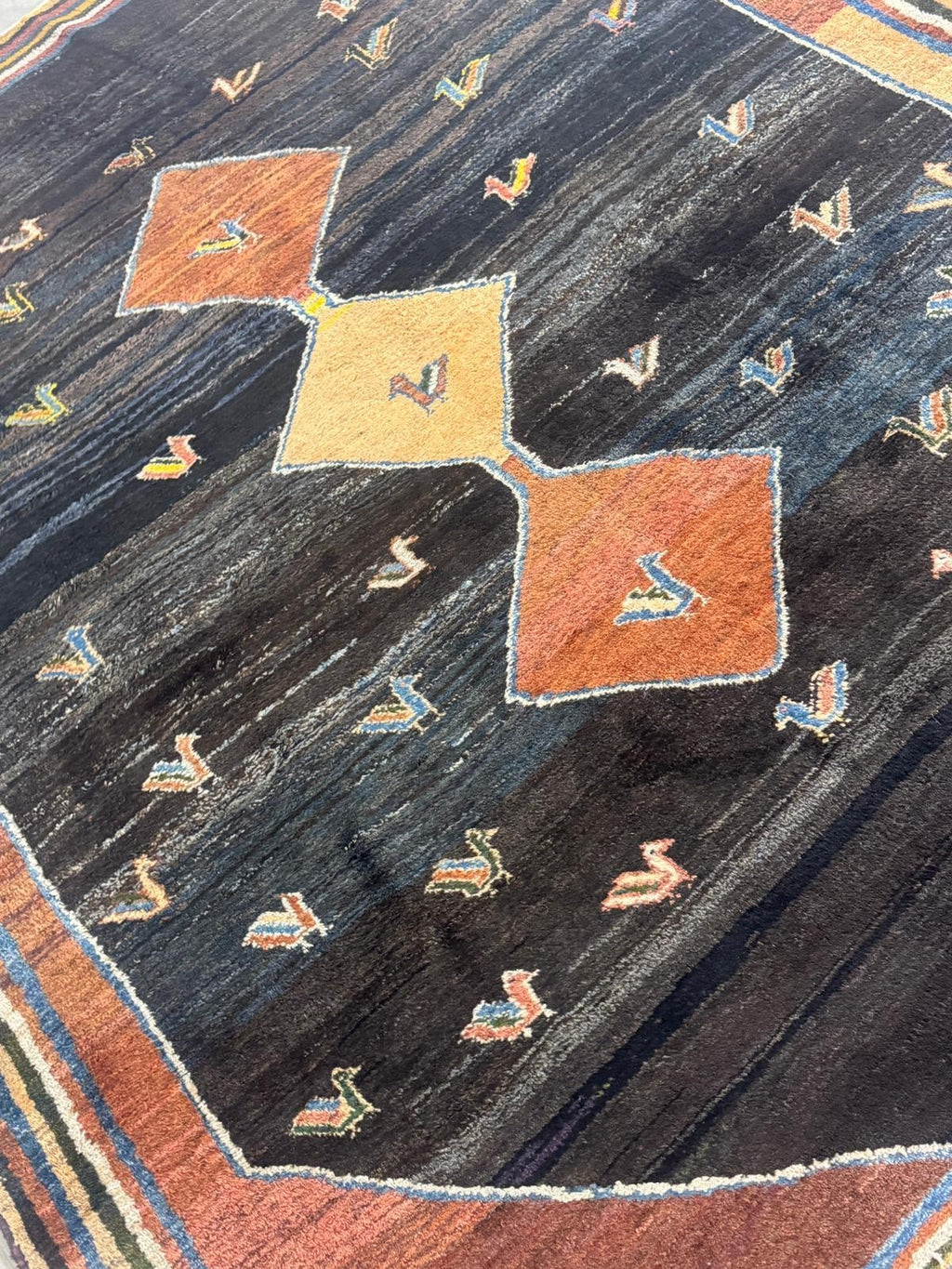 Schöner Gabbeh Orientteppich Perserteppich Teppich 279 cm x 228 cm 60083