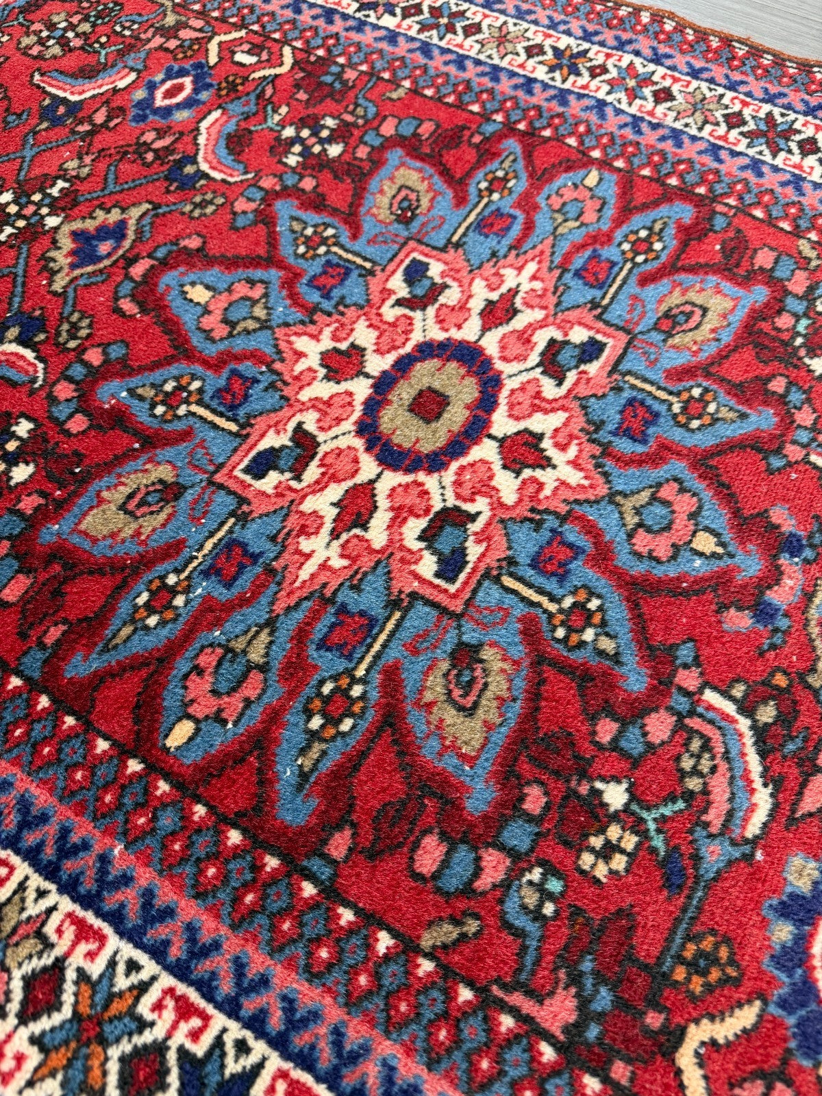 Vintage Sarukh GEREINIGT Orientteppich Perserteppich 191 cm x 83  cm G0272