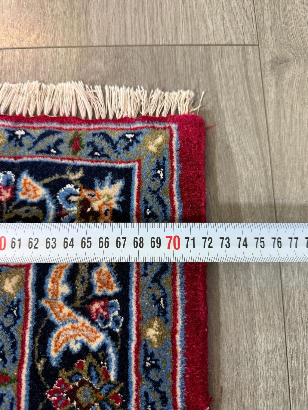 Isfahan mit SEIDE GEREINIGT Orientteppich Perserteppich 105 cm x 72 cm G0267