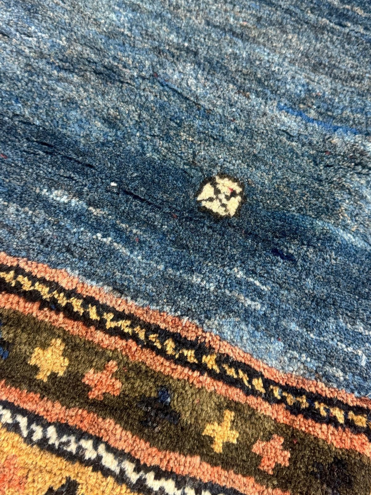 Schöner Gabbeh GEREINIGT Orientteppich Perserteppich Teppich 201cm x 185cm G0230