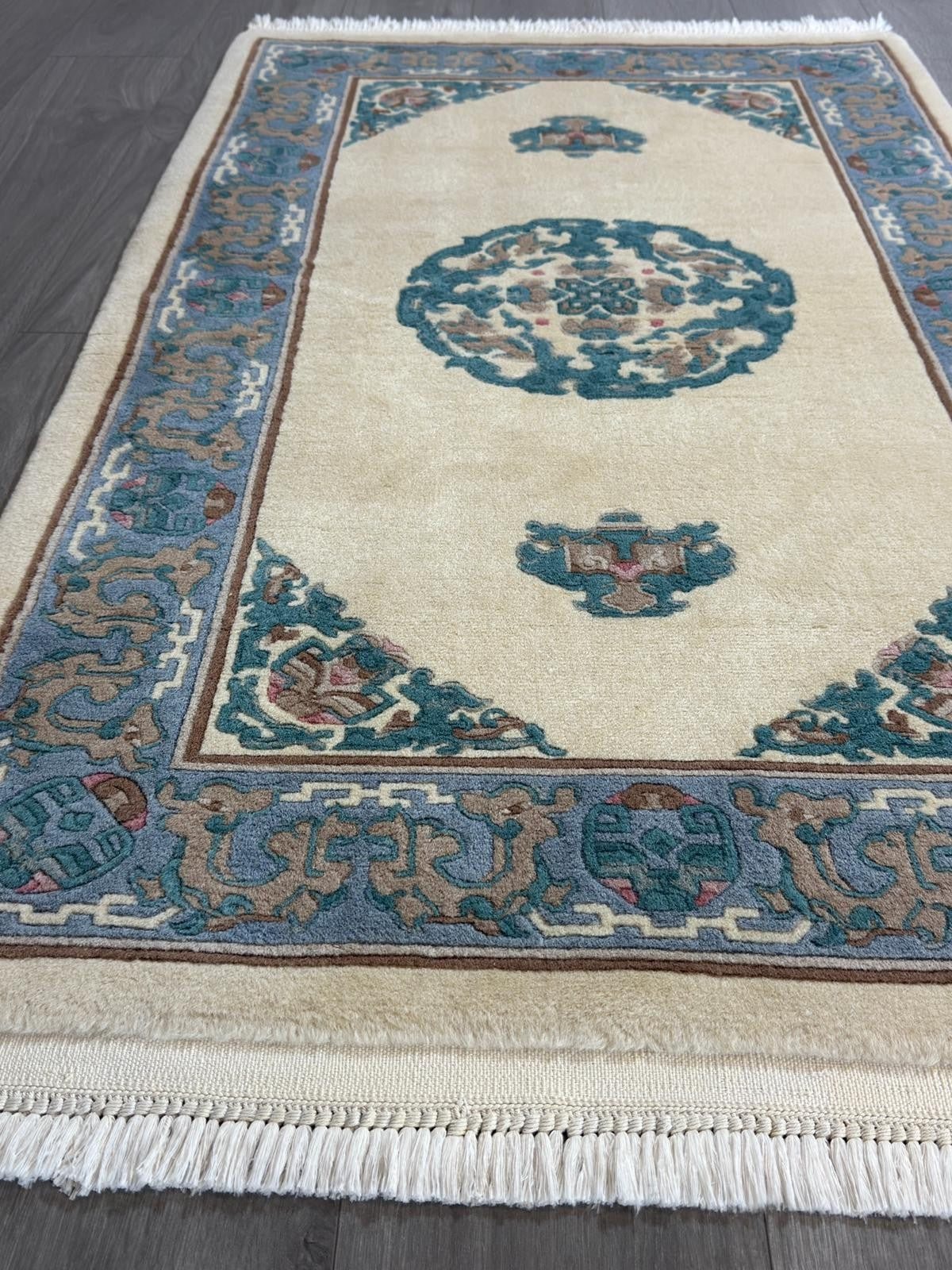 China GEREINIGT Orientteppich Perserteppich Handgeknüpft 135 cm x 93 cm CG0035