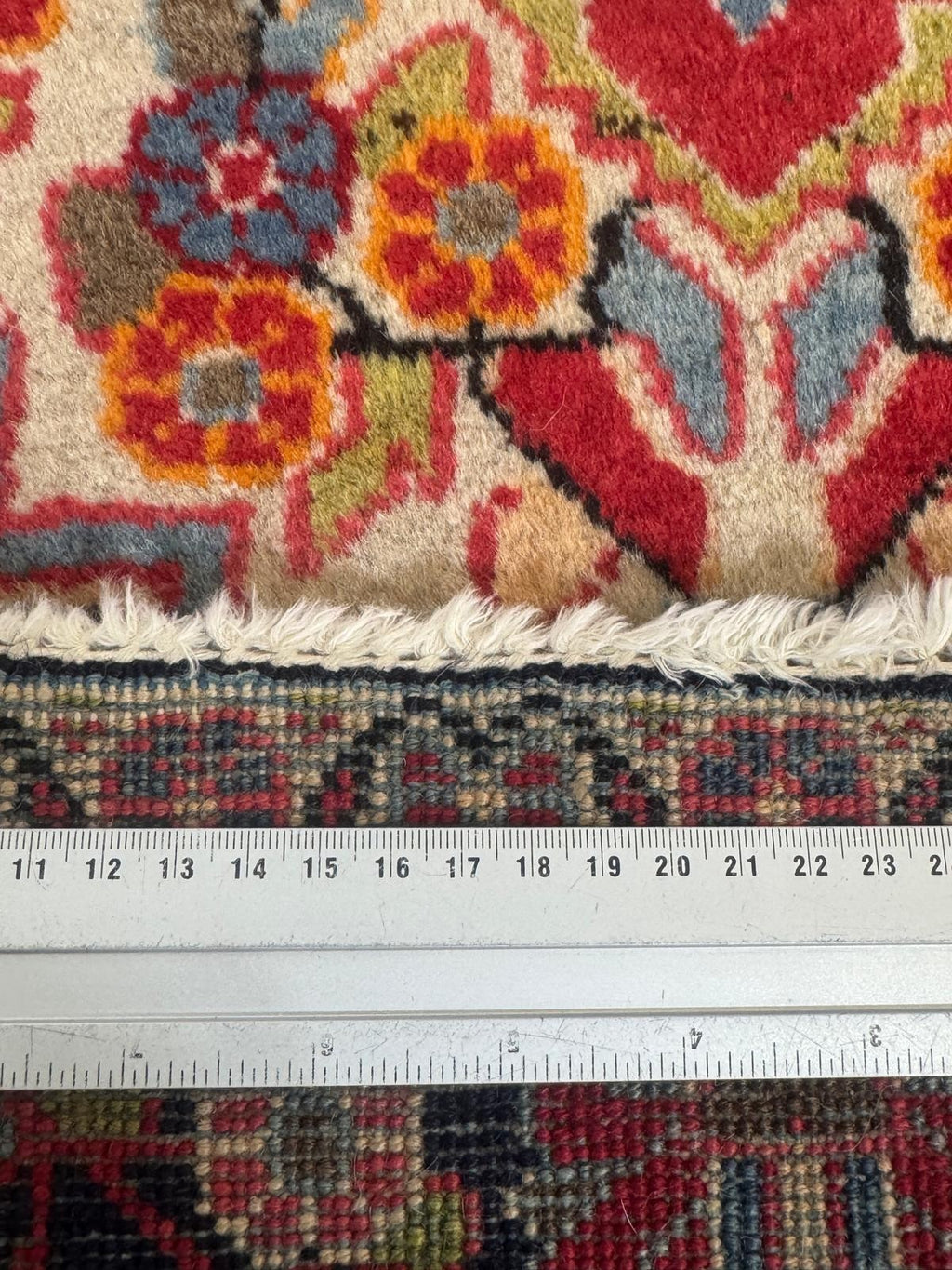 Blumen Sarough GEREINIGT Orientteppich Perserteppich Teppich 208cm x 127cm G0224