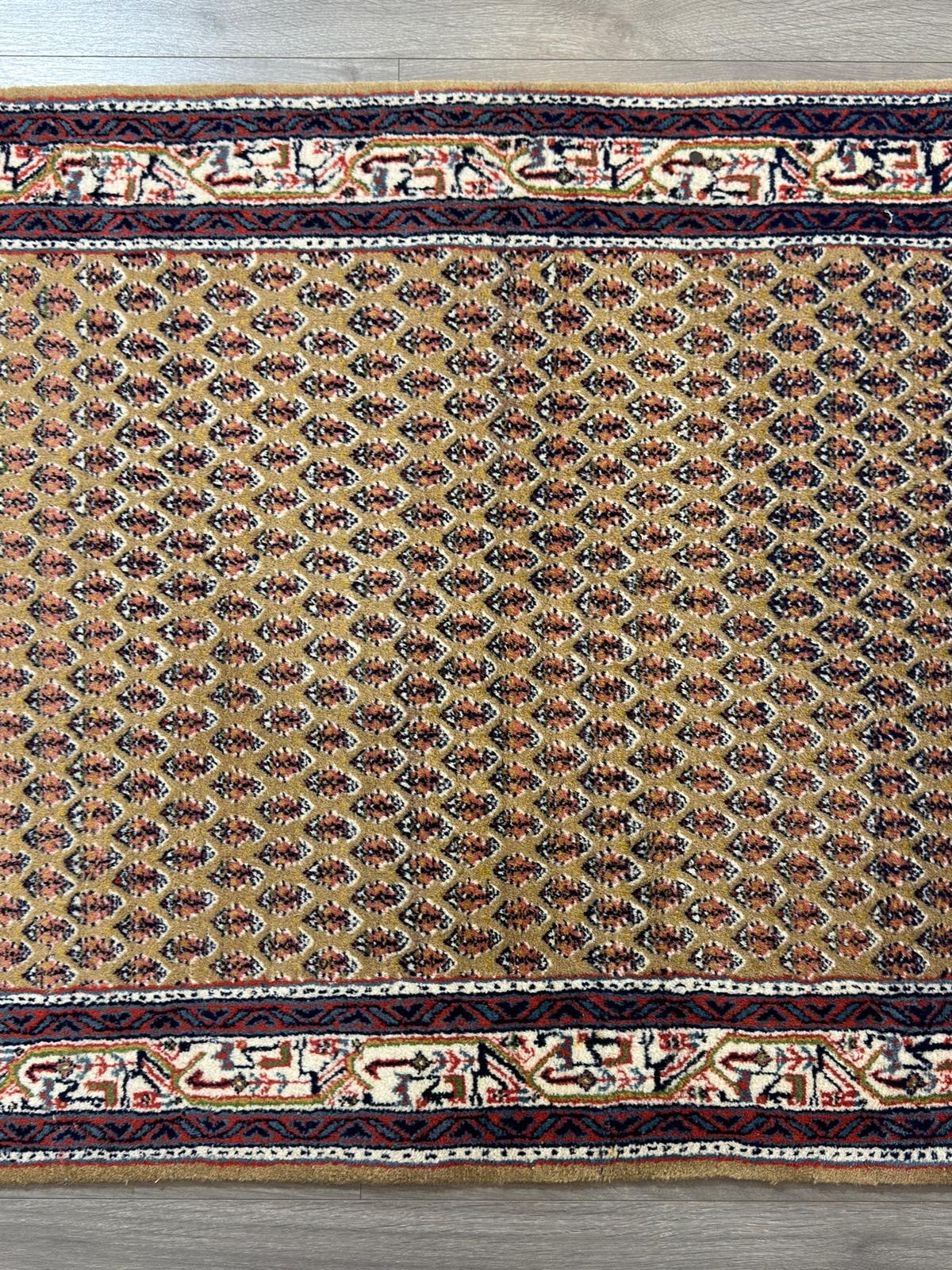 GEREINIGT Sarough Mir Orientteppich Perserteppich Teppich 157 cm x 92 cm CG0043