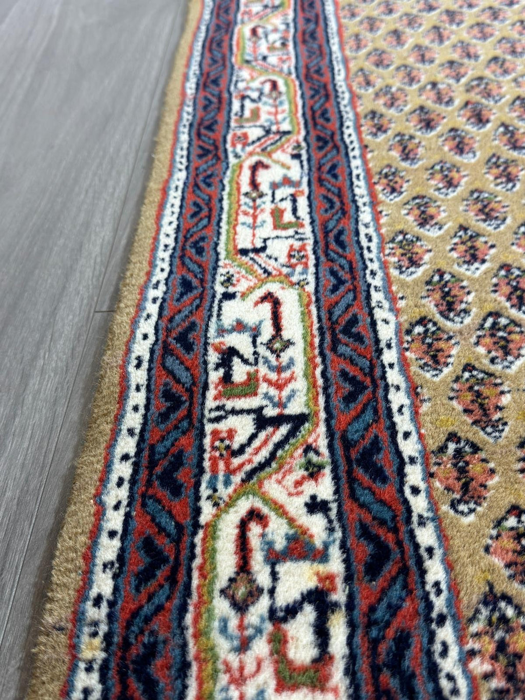 GEREINIGT Sarough Mir Orientteppich Perserteppich Teppich 157 cm x 92 cm CG0043