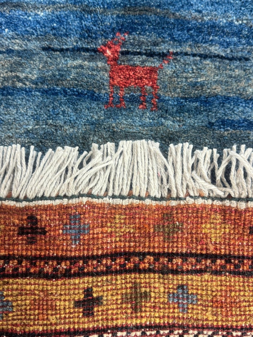 Schöner Gabbeh GEREINIGT Orientteppich Perserteppich Teppich 201cm x 185cm G0230