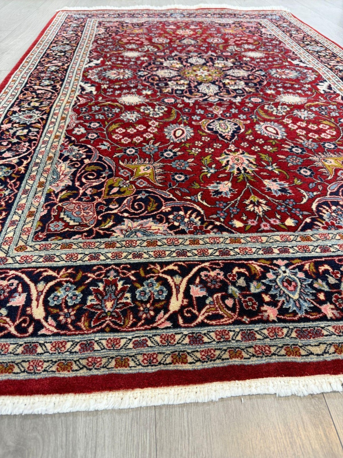 Schöner Ghom GEREINIGT  193cmx124cm Orientteppich Perserteppich Teppich G0276