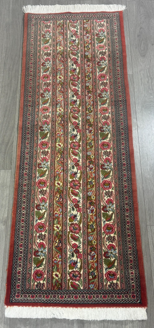 Feiner Täbriz GEREINIGT Orientteppich Perserteppich Teppich 150cmx53cm G0189