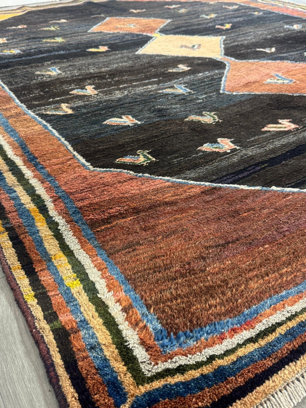 Schöner Gabbeh Orientteppich Perserteppich Teppich 279 cm x 228 cm 60083