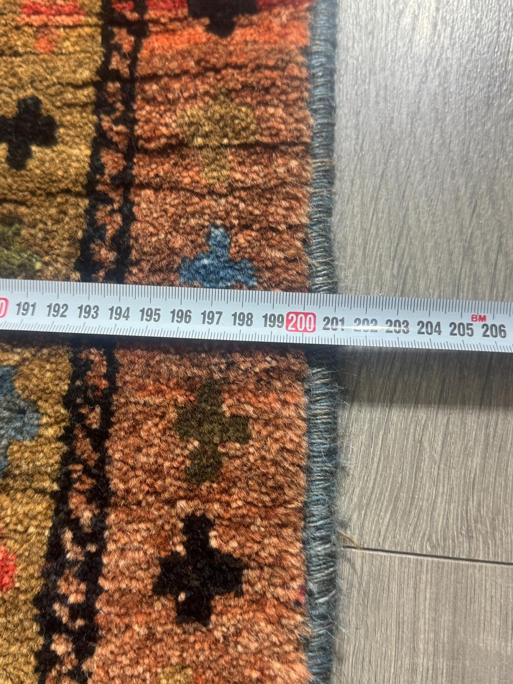 Schöner Gabbeh GEREINIGT Orientteppich Perserteppich Teppich 201cm x 185cm G0230