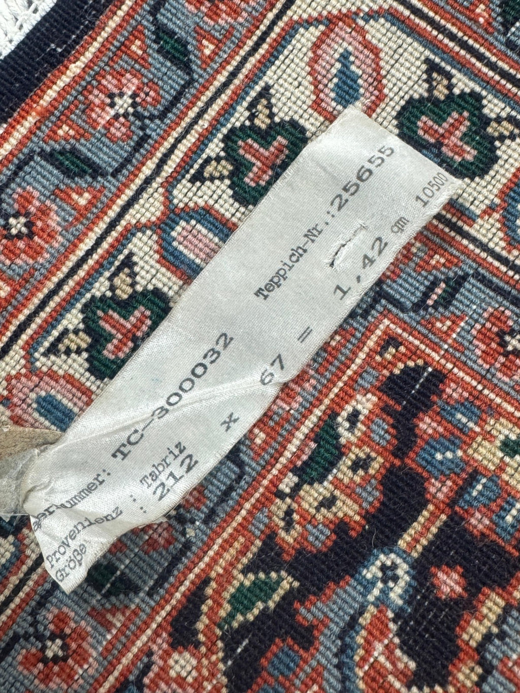 Täbriz Fein GEREINIGT Orientteppich Perserteppich Teppich 209cmx62cm G0181