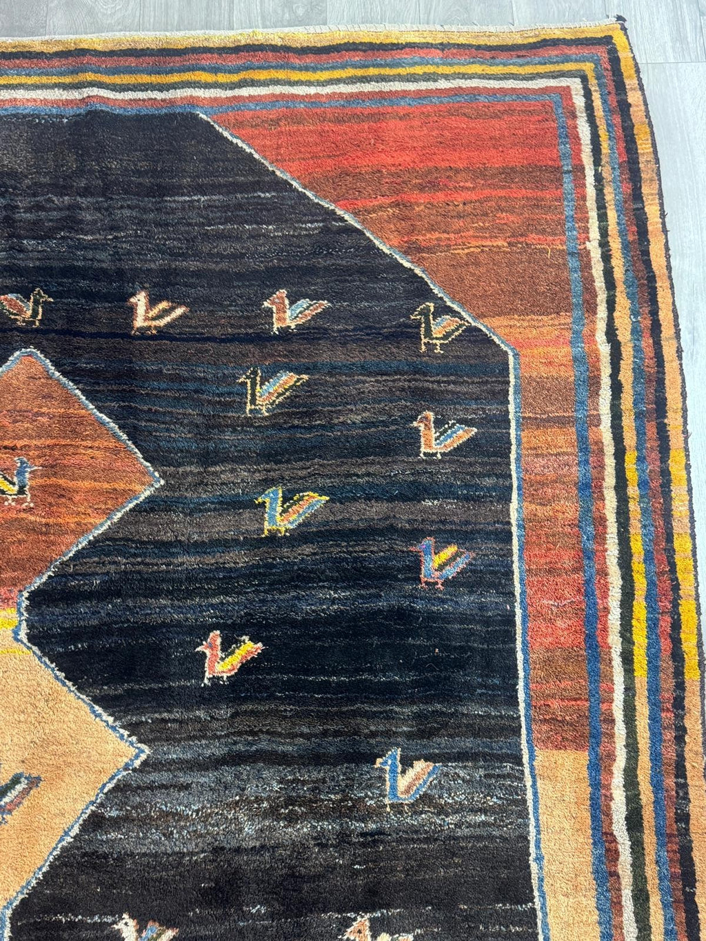 Schöner Gabbeh Orientteppich Perserteppich Teppich 279 cm x 228 cm 60083