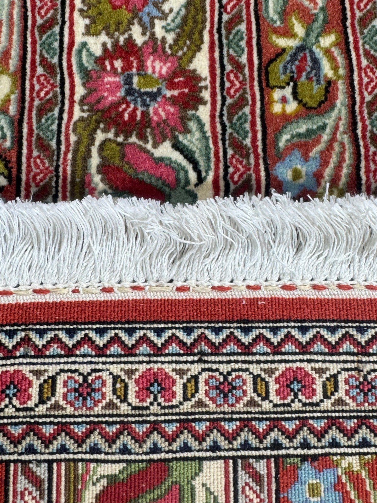 Feiner Täbriz GEREINIGT Orientteppich Perserteppich Teppich 150cmx53cm G0189