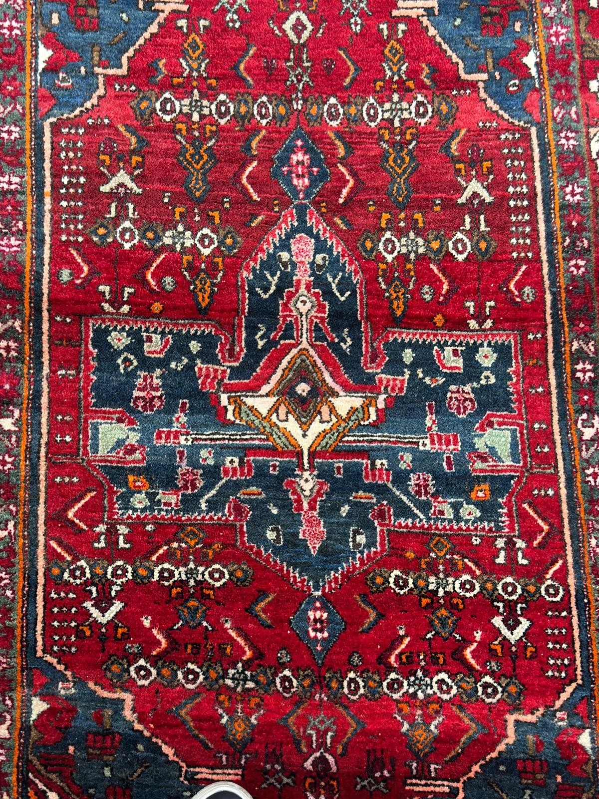 Vintage Heriz GEREINIGT Orientteppich Perserteppich 151 cm x 103 cm G0319