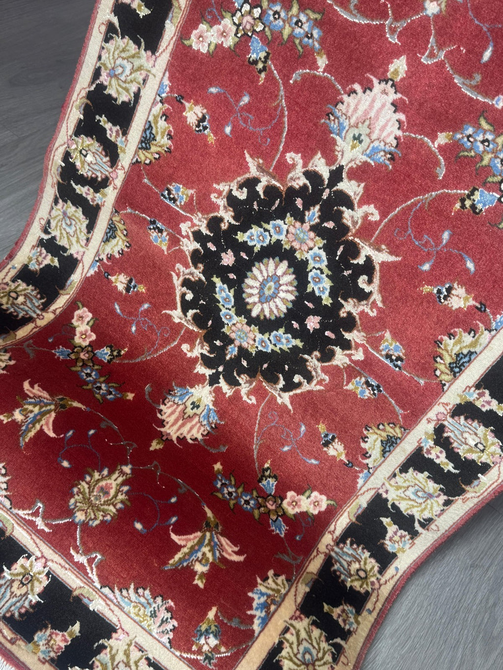 Täbriz Fein GEREINIGT Orientteppich Perserteppich Teppich 118cmx70cm G0184