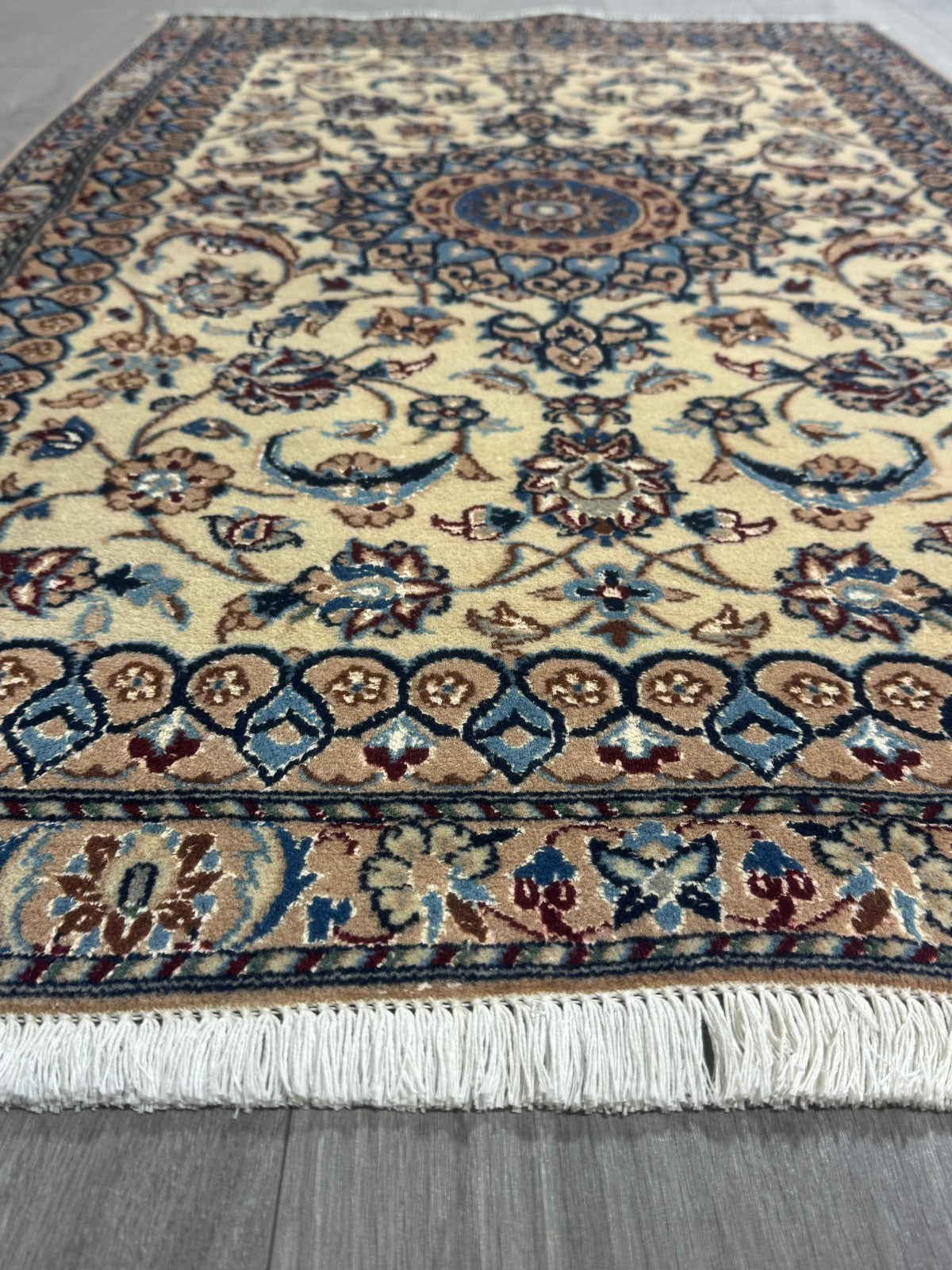 Nain Fein GEREINIGT Orientteppich Perserteppich Teppich 144cmx87cm G0185