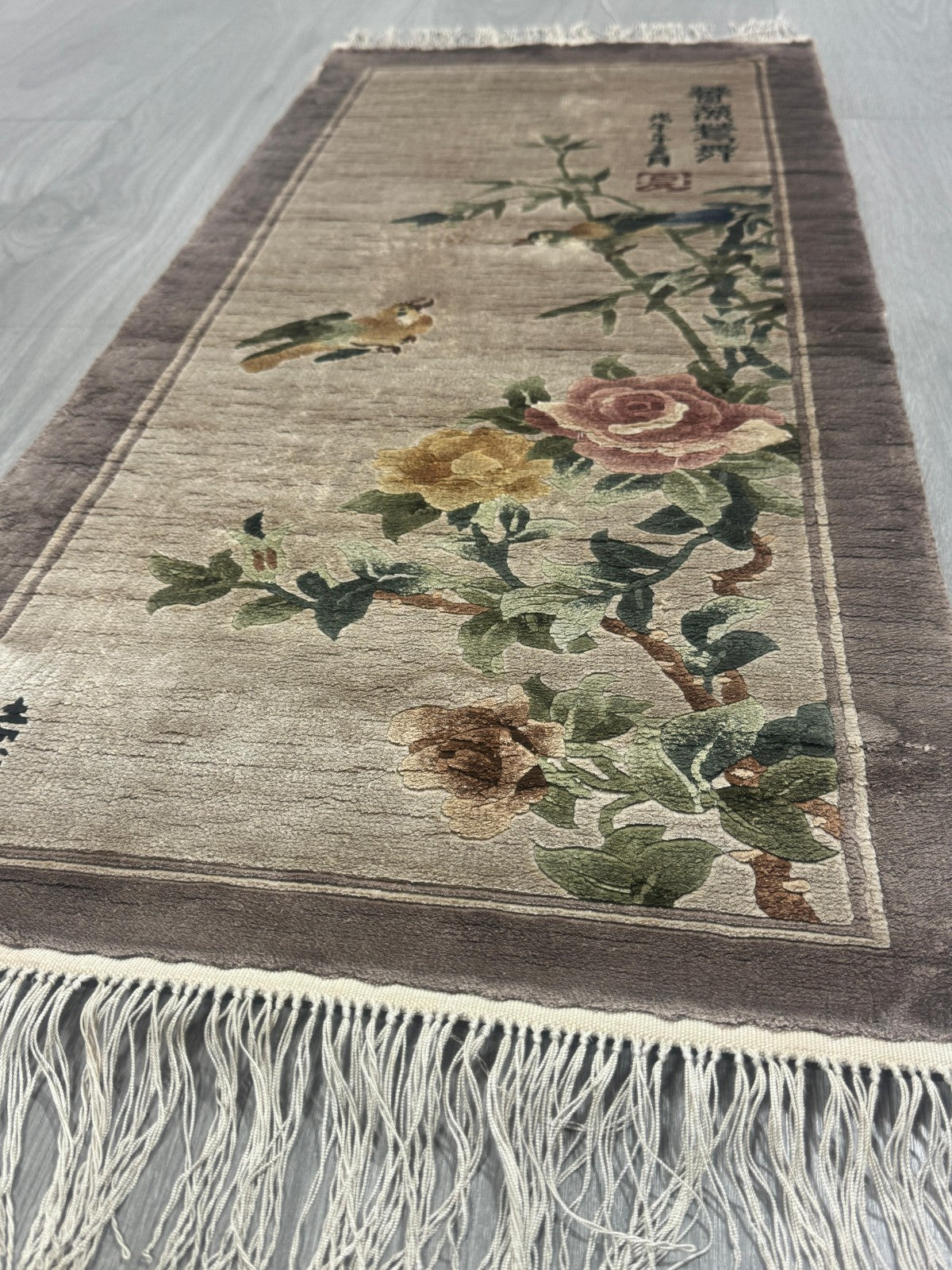 China SEIDE GEREINIGT Orientteppich Perserteppich Teppich 108cmx46cm G0177