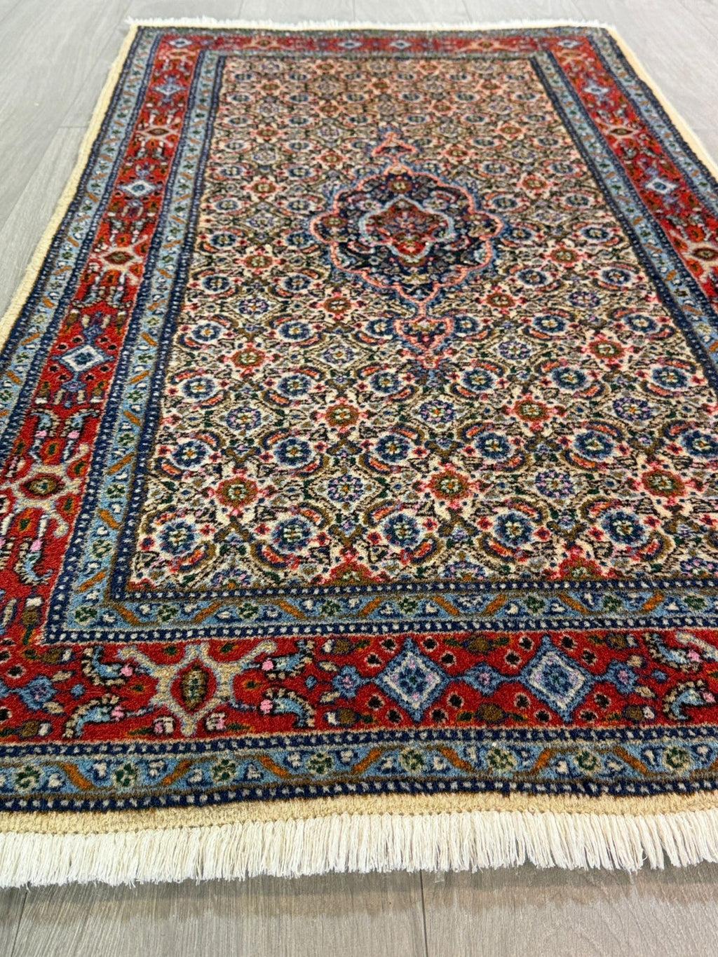 Schöner Moud GEREINIGT Orientteppich Perserteppich 142 cm x 76 cm 26-G10002