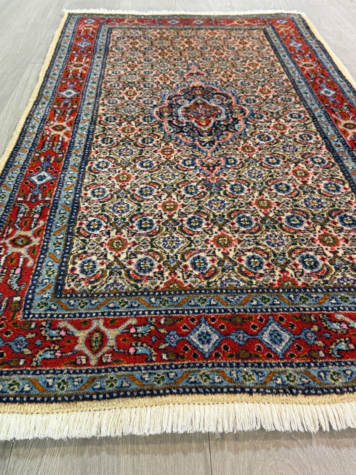 Schöner Moud GEREINIGT Orientteppich Perserteppich 142 cm x 76 cm 26-G10002