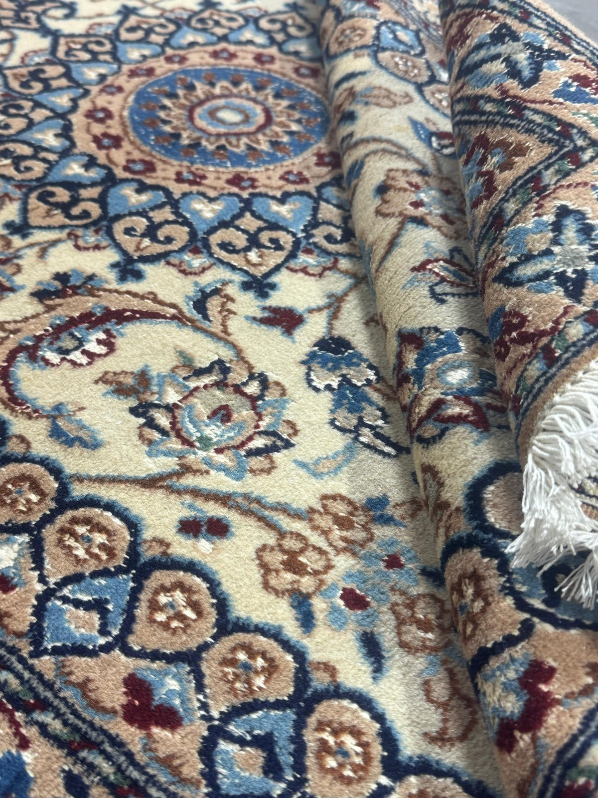 Nain Fein GEREINIGT Orientteppich Perserteppich Teppich 144cmx87cm G0185