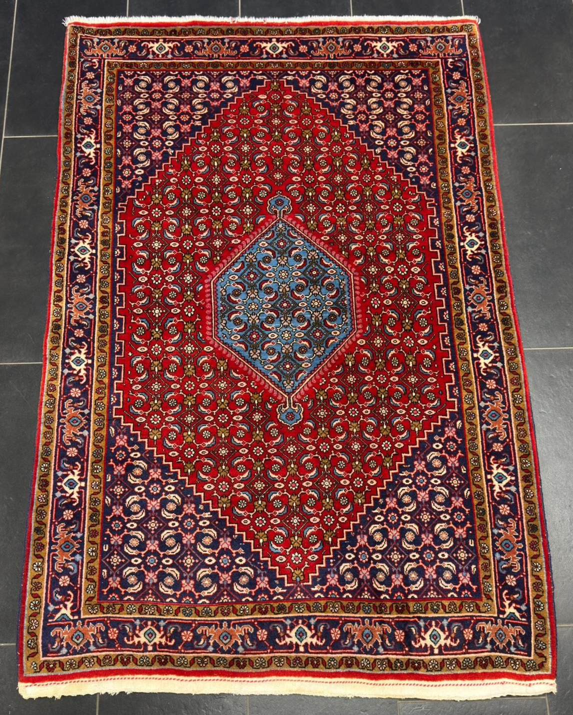 Vintage Bidjar GEREINIGT Orientteppich Perserteppich 161 cm x 109 cm G0330
