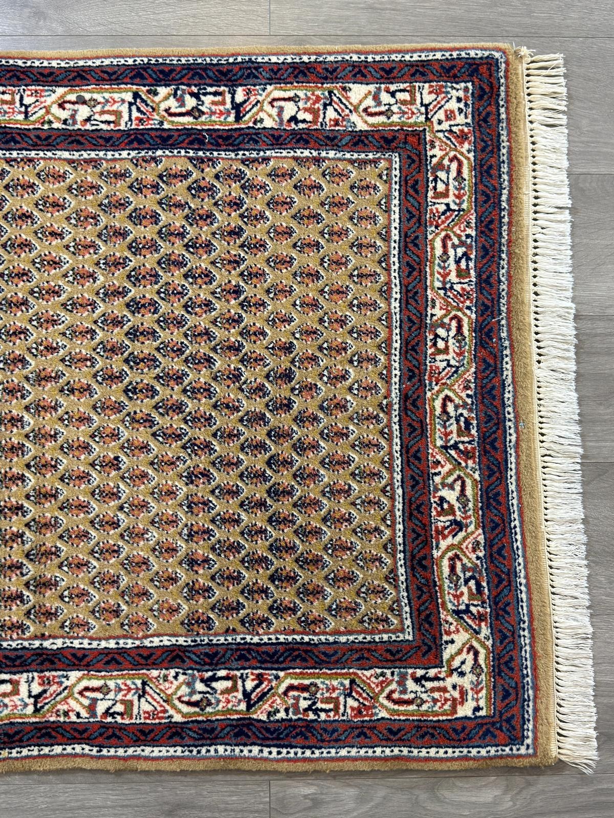 GEREINIGT Sarough Mir Orientteppich Perserteppich Teppich 157 cm x 92 cm CG0043