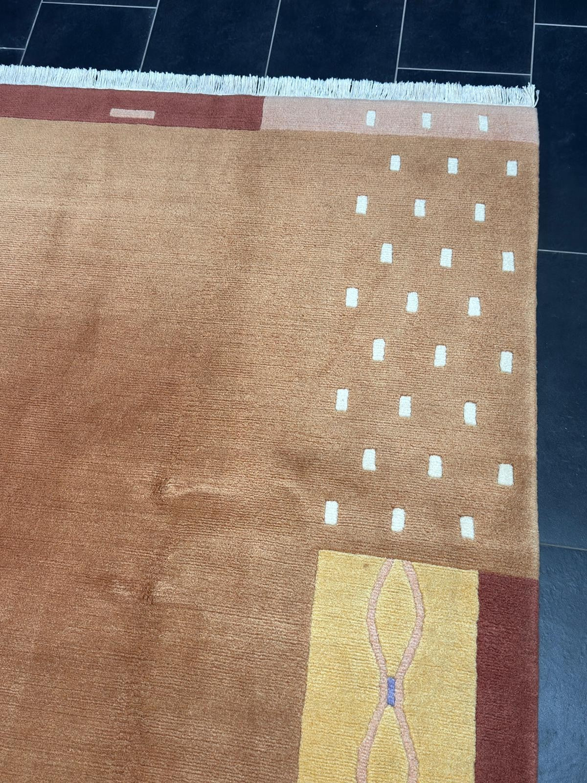 Nepal Modern Art  GEREINIGT Orientteppich Perserteppich 201 cm x 199 cm G0322