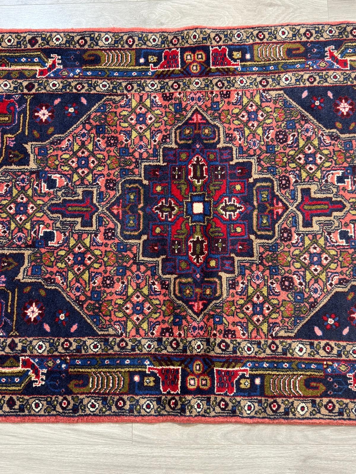 Vintage Malayer GEREINIGT Orientteppich Perserteppich 150 cm x 100  cm G0298