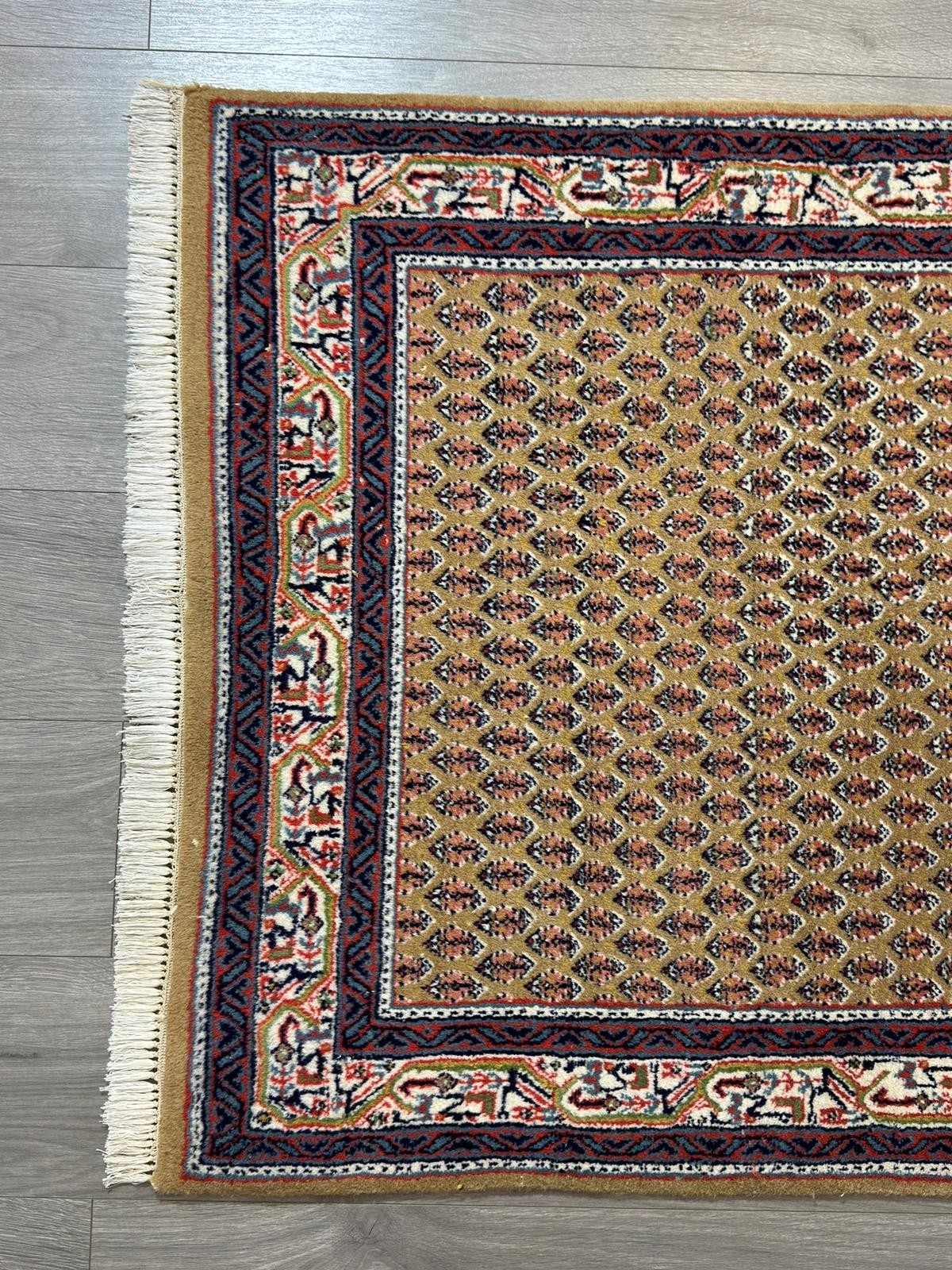 GEREINIGT Sarough Mir Orientteppich Perserteppich Teppich 157 cm x 92 cm CG0043