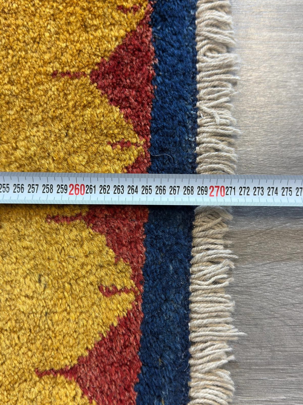 Schöner Gabbeh Orientteppich Perserteppich Teppich 268 cm x 81 cm L10009