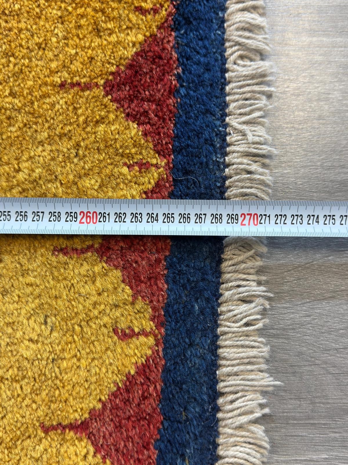 Schöner Gabbeh Orientteppich Perserteppich Teppich 268 cm x 81 cm L10009