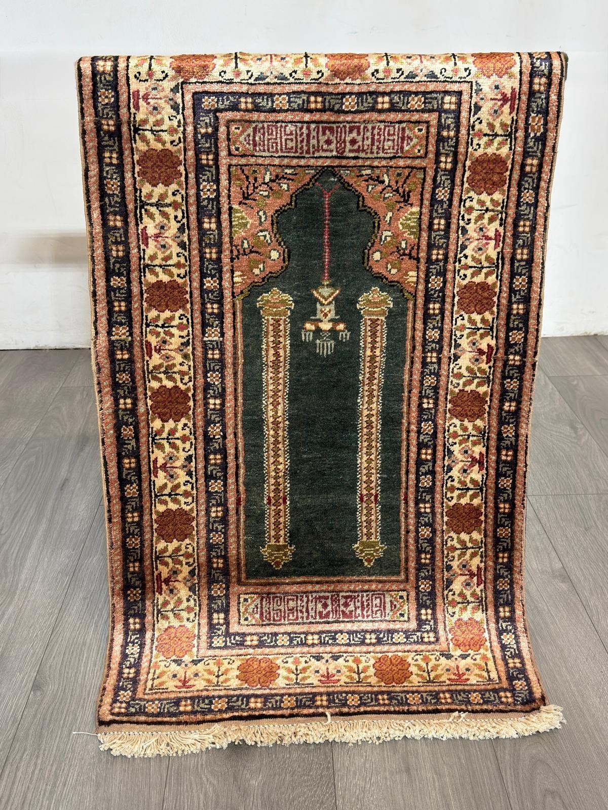 Kayseri SEIDE GEREINIGT Orientteppich Perserteppich 97cmx59cm G0253