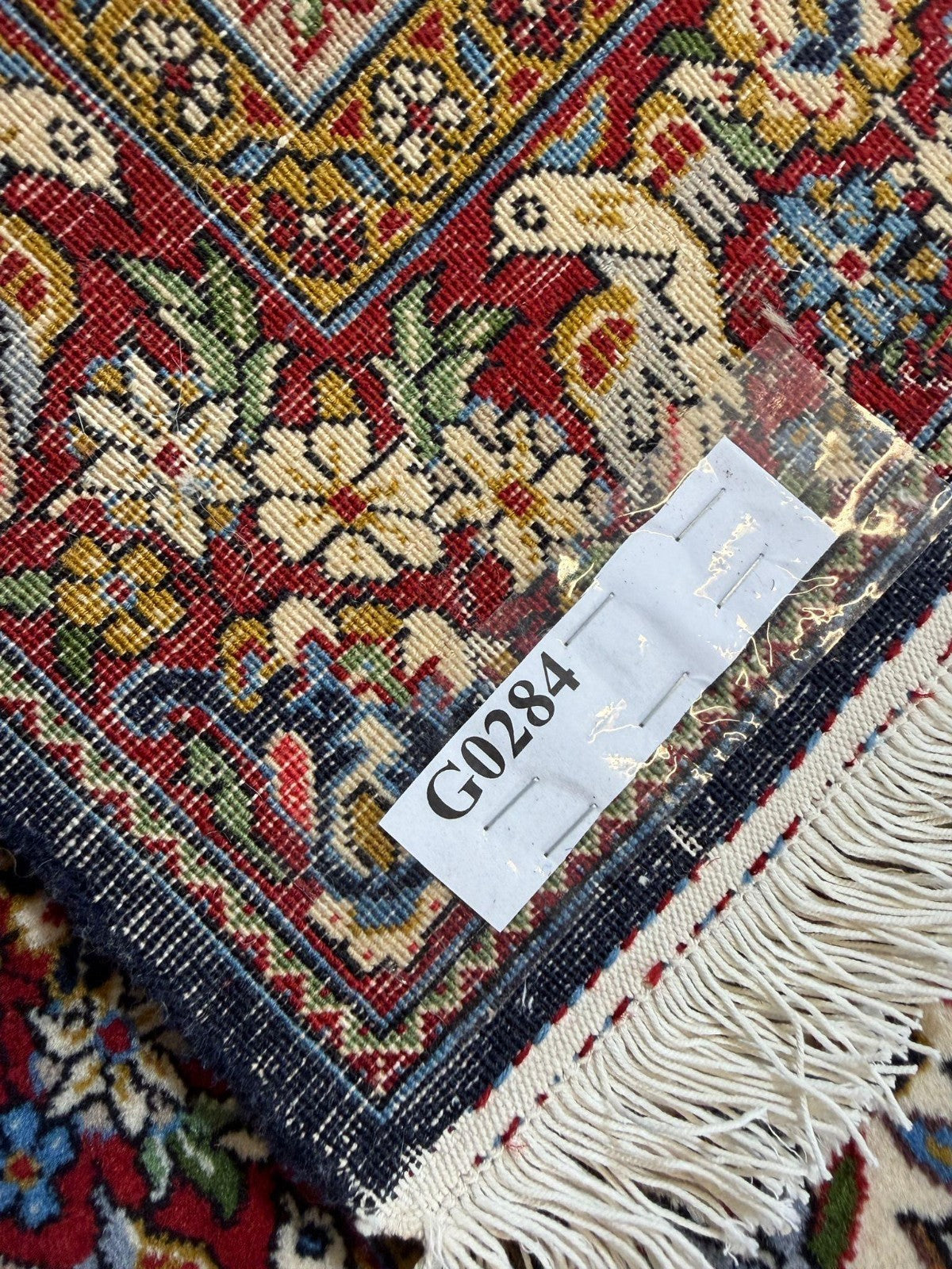 Feiner Ghom GEREINIGT Orientteppich Perserteppich Teppich  108 cm x 71 cm G0284